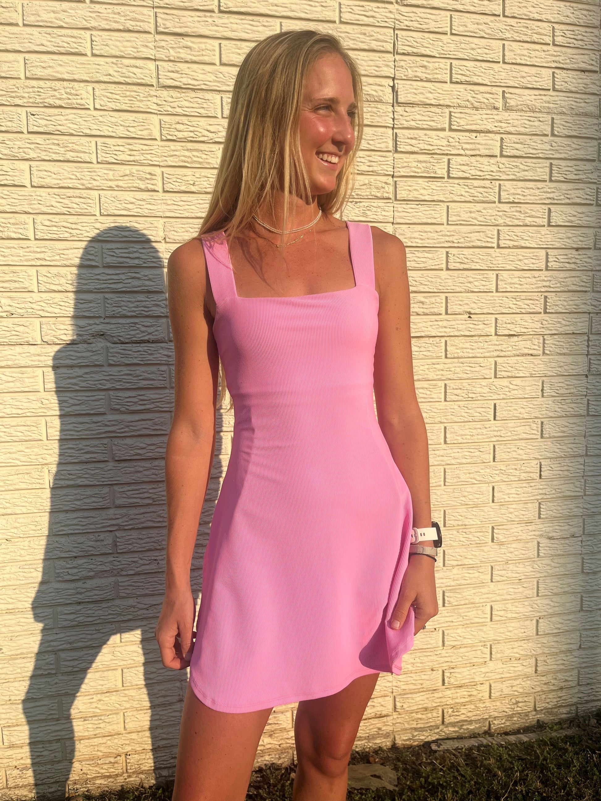 The Bubblegum Pink Hourglass Dress Glass Athletics The Bubblegum Pink Hourglass Dress Glass Athletics